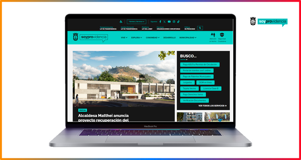 Desarrollo de portales institucionales para la Municipalidad de Providencia